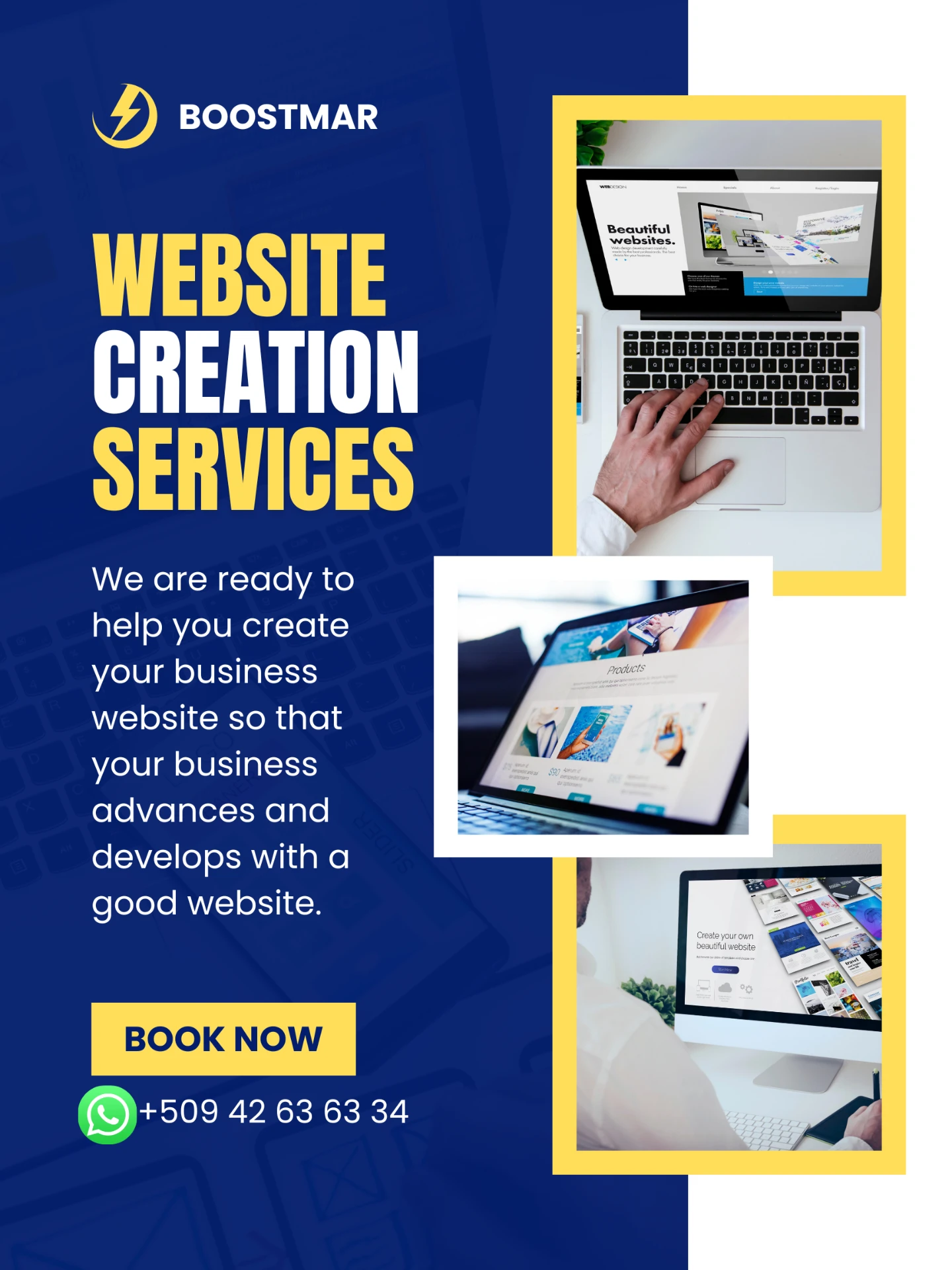 Flyer création de site web